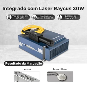 آلة الوسم المحمولة Cloudray-Raycus LiteMarker-M ، مجوهرات الألومنيوم المصنوعة من الفولاذ المقاوم للصدأ بالليزر الليفي ، علامة الأليفة ، 30 واط أفضل 10 حفارة بالليزر مبيعا للفولاذ المقاوم للصدأ - No10