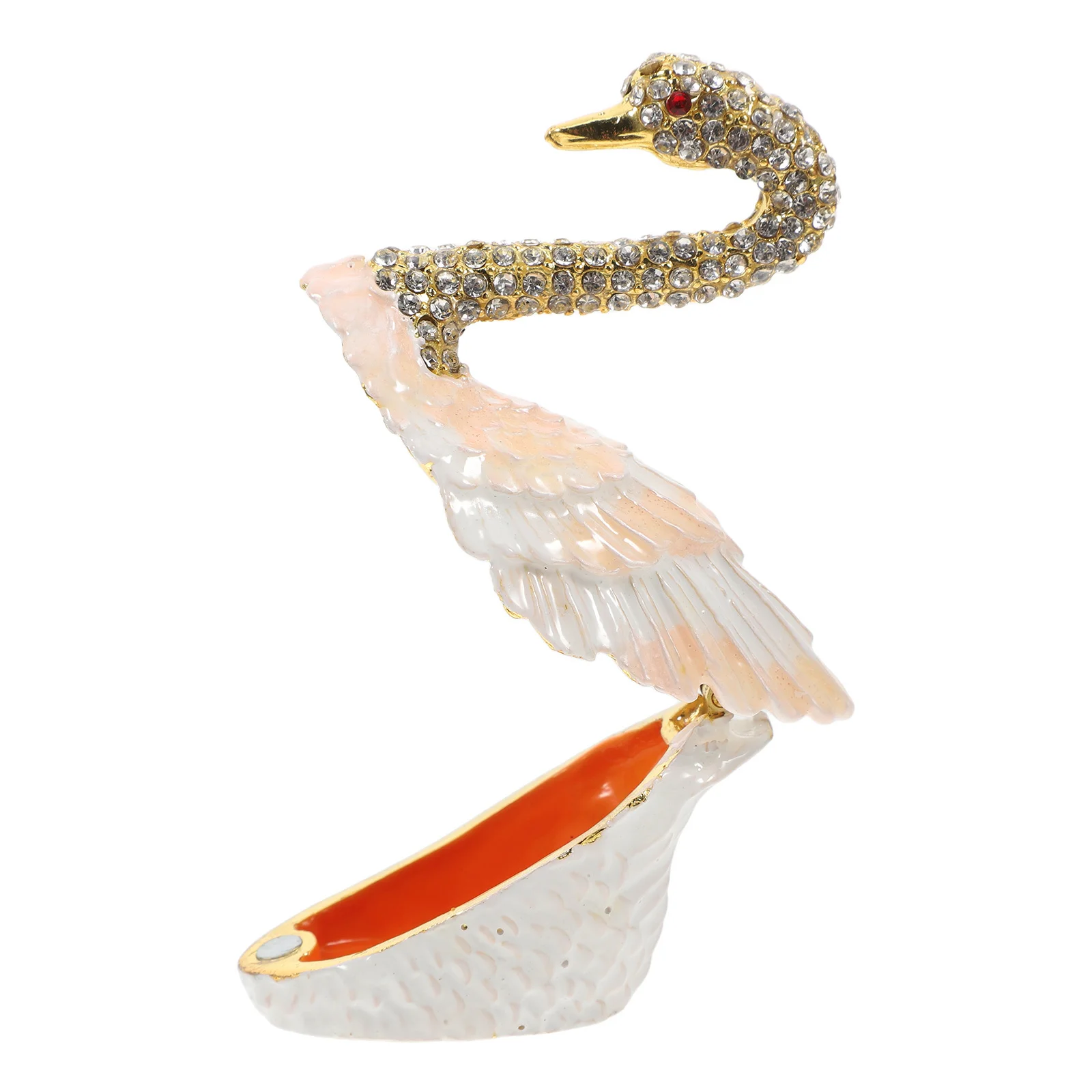 

Шкатулка для драгоценностей в виде лебедя, винтажный шарнирный дизайн для колец, сережек, декоративный органайзер для безделушек, портативный контейнер на память