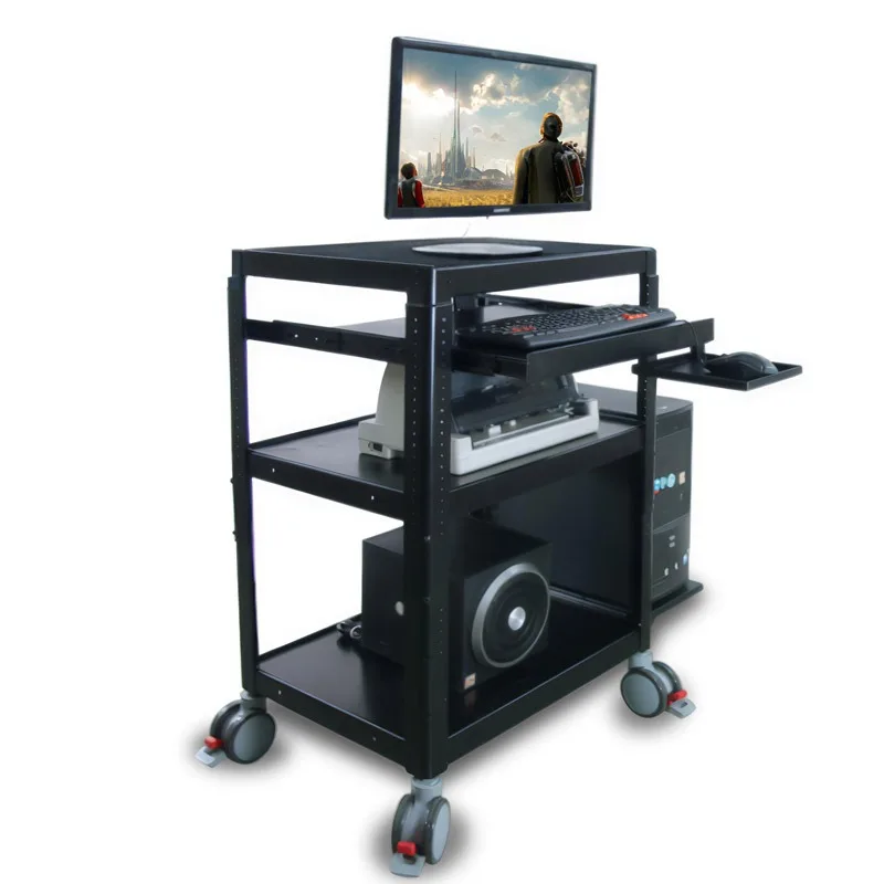 P97-12 Computer mobile cart Computer trolley, multi-function workbench Machine room operation and maintenance vehicle