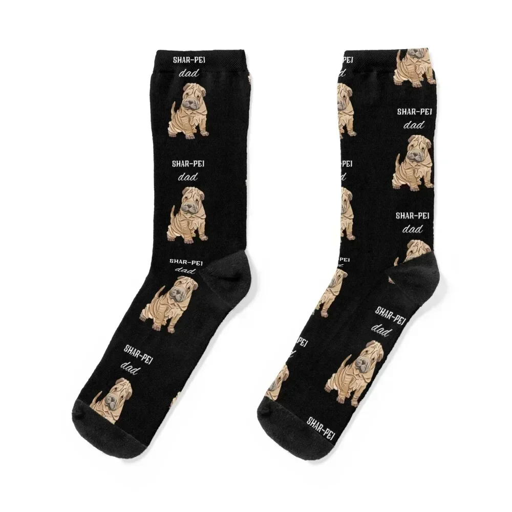 

Shar-Pei Dad Socks Antiskid soccer Children's tennis Wholesale Socks For Girls Men's