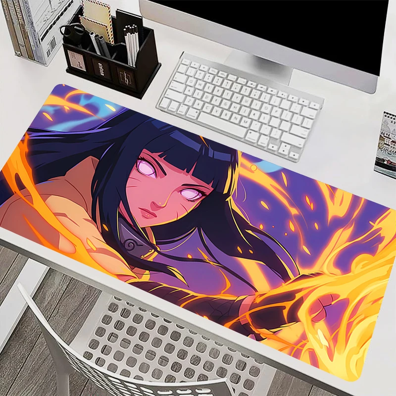 

Mousepad Laptop Mouse Pad Office PC Accessories Keyboard Pad Rubber Naruto Hyuuga Hinata Cup Mat Soft Mouse Mat Large Desk Mat