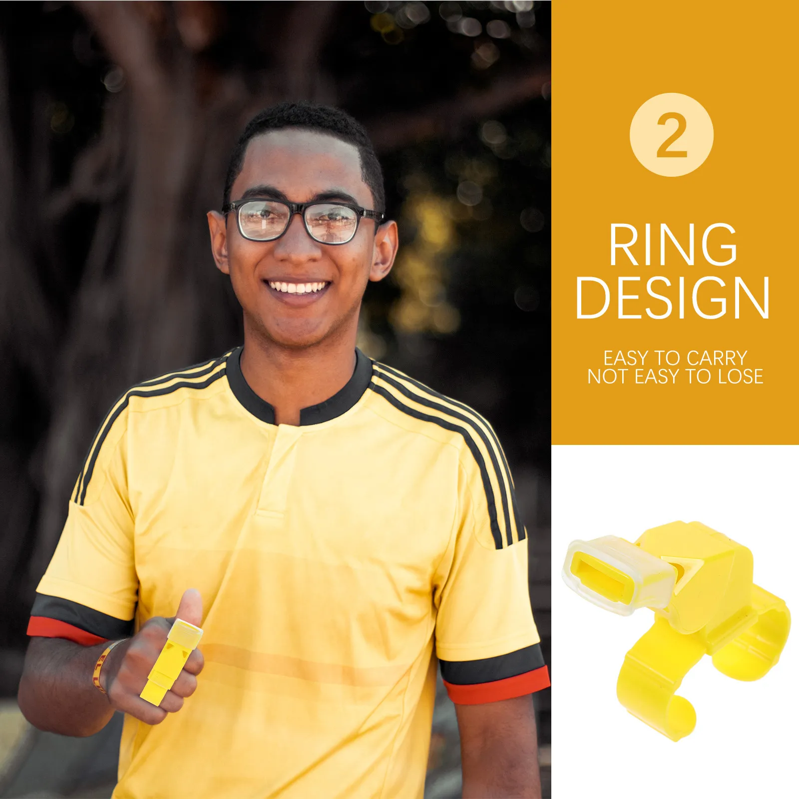 

Набор из 4 громких портативных свистков из АБС-пластика, легкие, с кольцом, для выживания, активного отдыха, спорта, судейские свистки