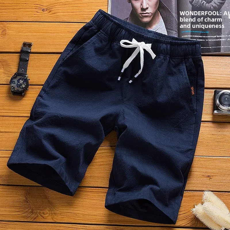 Летние тонкие хлопковые льняные брюки Svel Spwear, мужской комплект большого размера, молодежные пляжные брюки Vitali Sle ket Detail Straig...