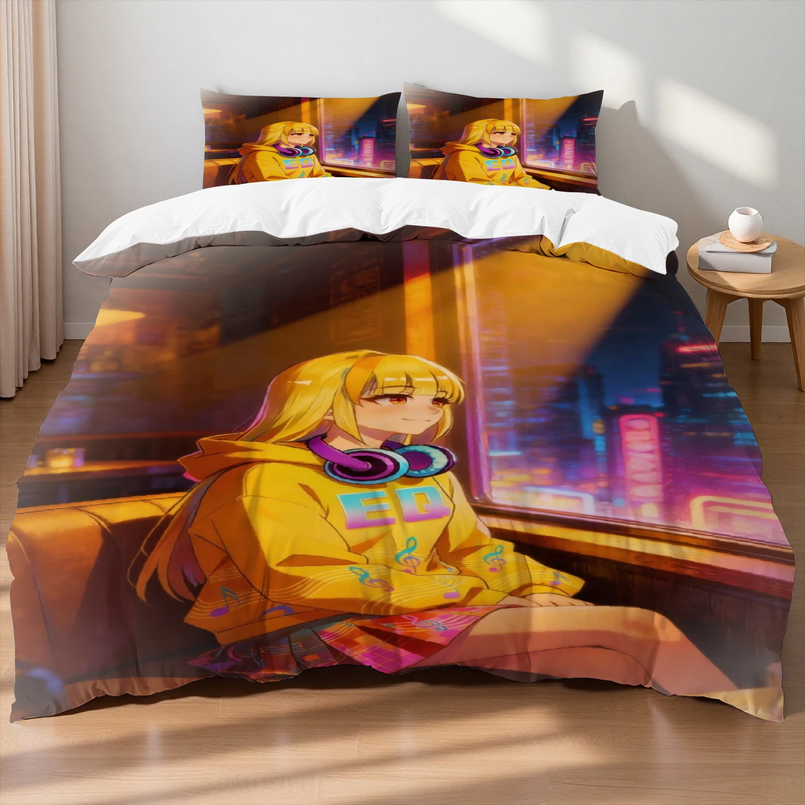 

NEON ARCANA Lume Bedding Set 3D Print Polyester Duvet Cover Single Twin Queen King Size for Home Decoration Birthday Gift