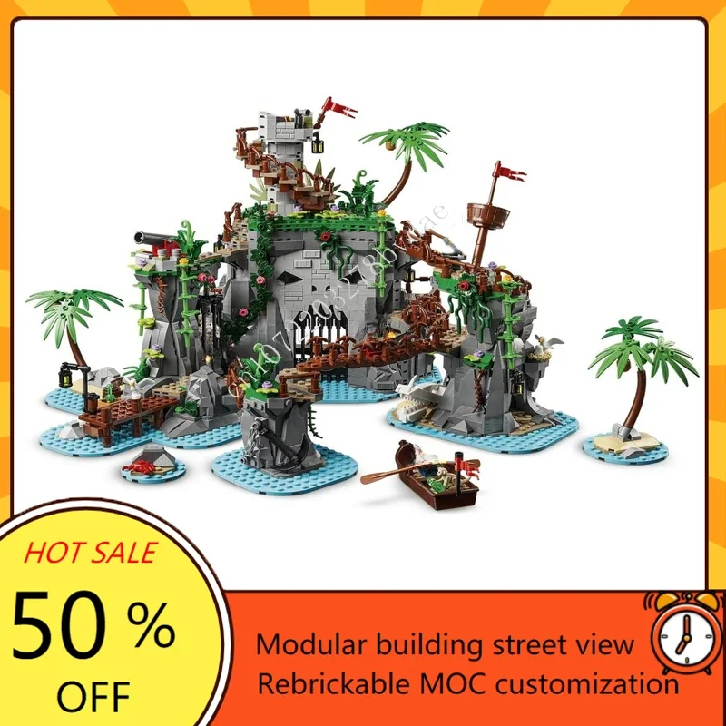 2809PCS Ominous Isle Modular MOC Creative street view Model Custom Puzzle Architecture DIY Education Assembly Model Toys Gifts