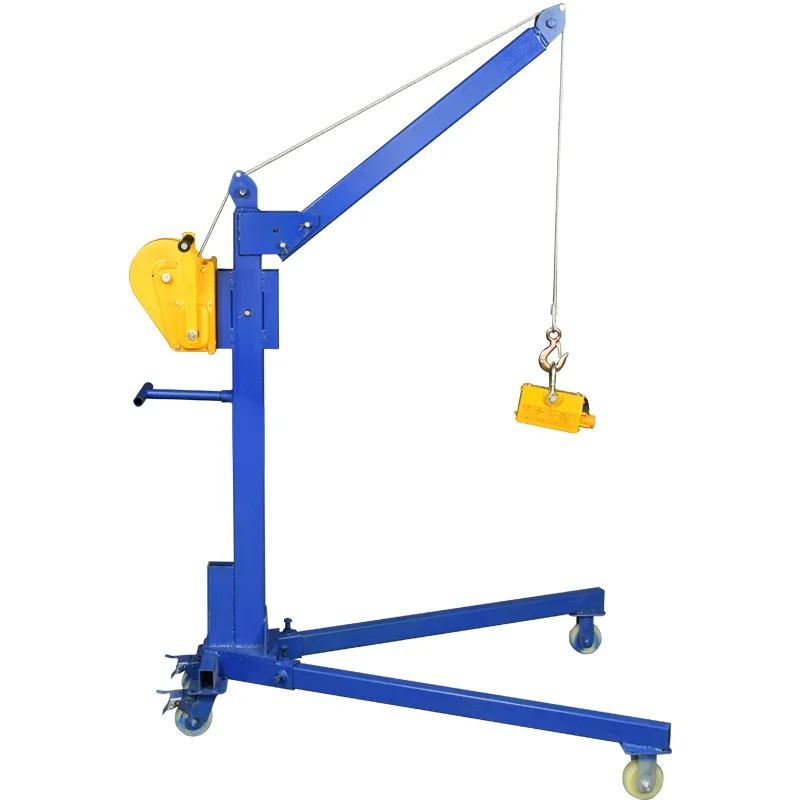 Grue à main pliable mobile