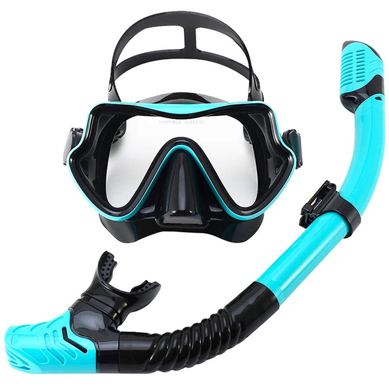 1Pcs Diving Mask Snorkel Professional Scuba Diving Masks Snorkeling Set With Nontoxic Silicone Braces And Adjustable Headband