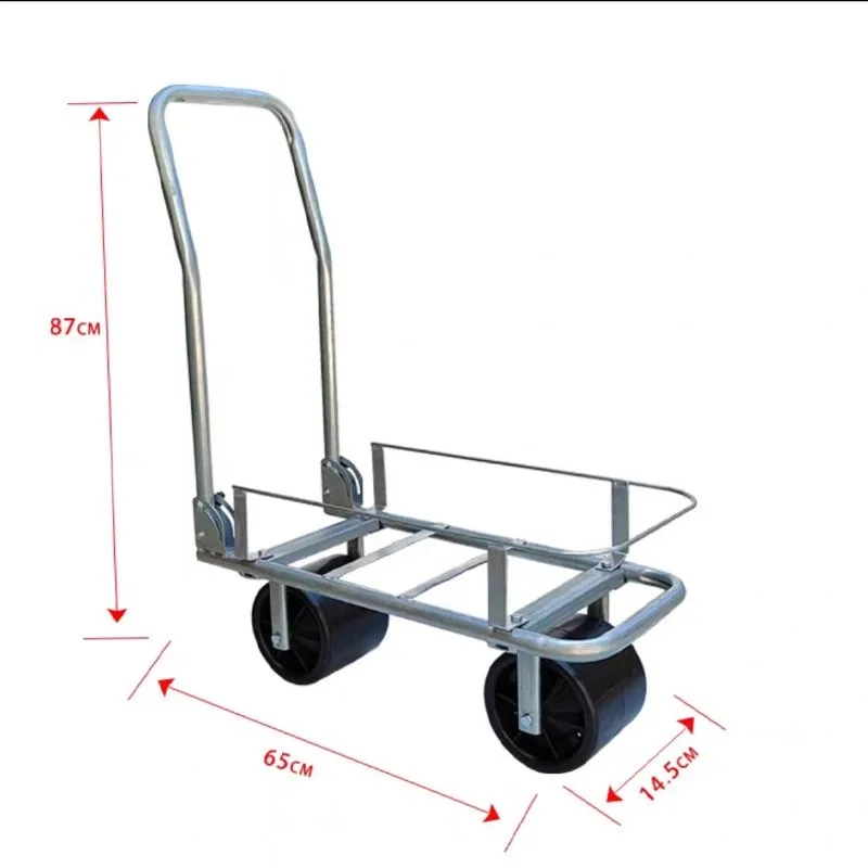 Portable fruit and vegetable picking and transport cart, multifunctional household push-pull mobile folding farmland tool