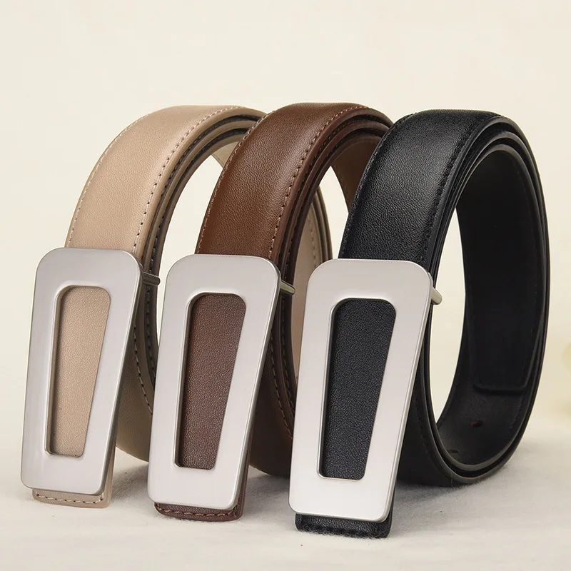 Belt for women, women's leather belt with high-end feel, paired with skirts and accessories, black belt