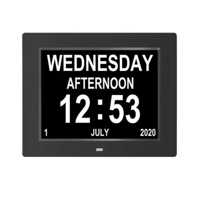 

Light Emitting Diode Digital Calendar Clock Work Plan & Reminder of Medication Time for the elderly