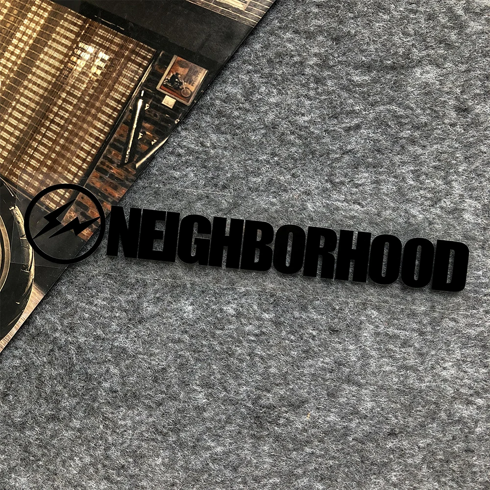 JDM Decorative Stickers "NEIGHBORHOOD " Reflective Decal Car Body Stickers Helmet Laptop Scratch Cover Sticker image 5