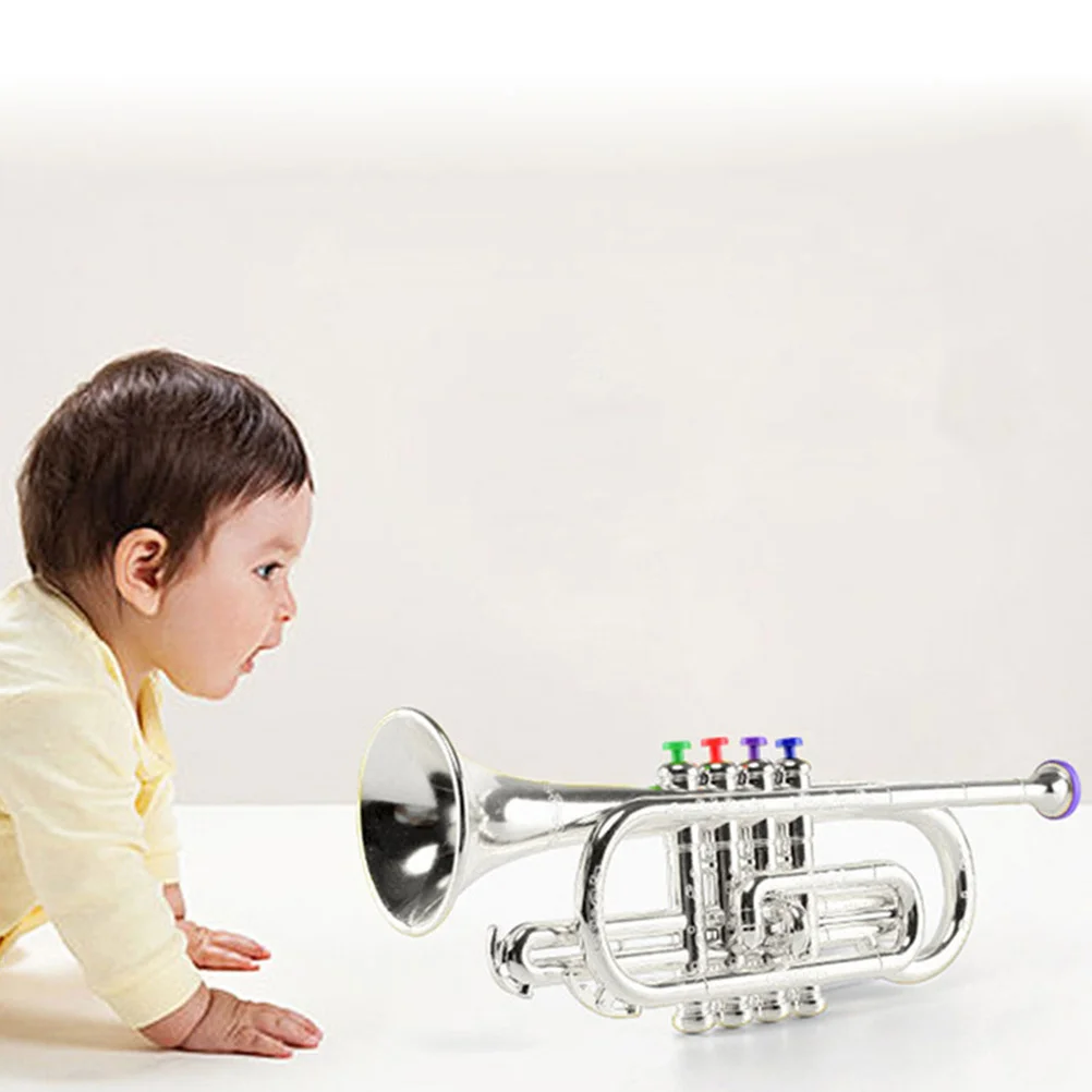 Trompette pour enfants à quatre notes, Instrument de musique pour tout-petits, jeu éducatif créatif, activité musicale amusante