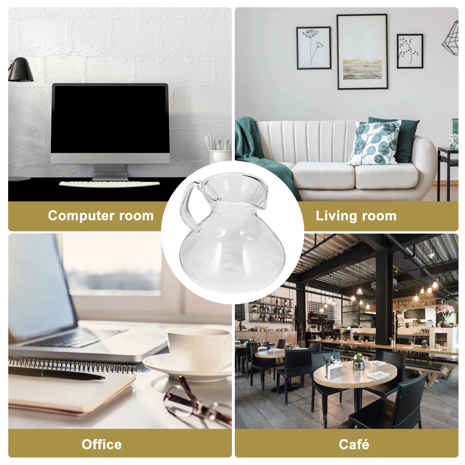 

Kettle Clear Coffee Carafe Glass Teapot Server Versatile Servers Dispensing Jug Small