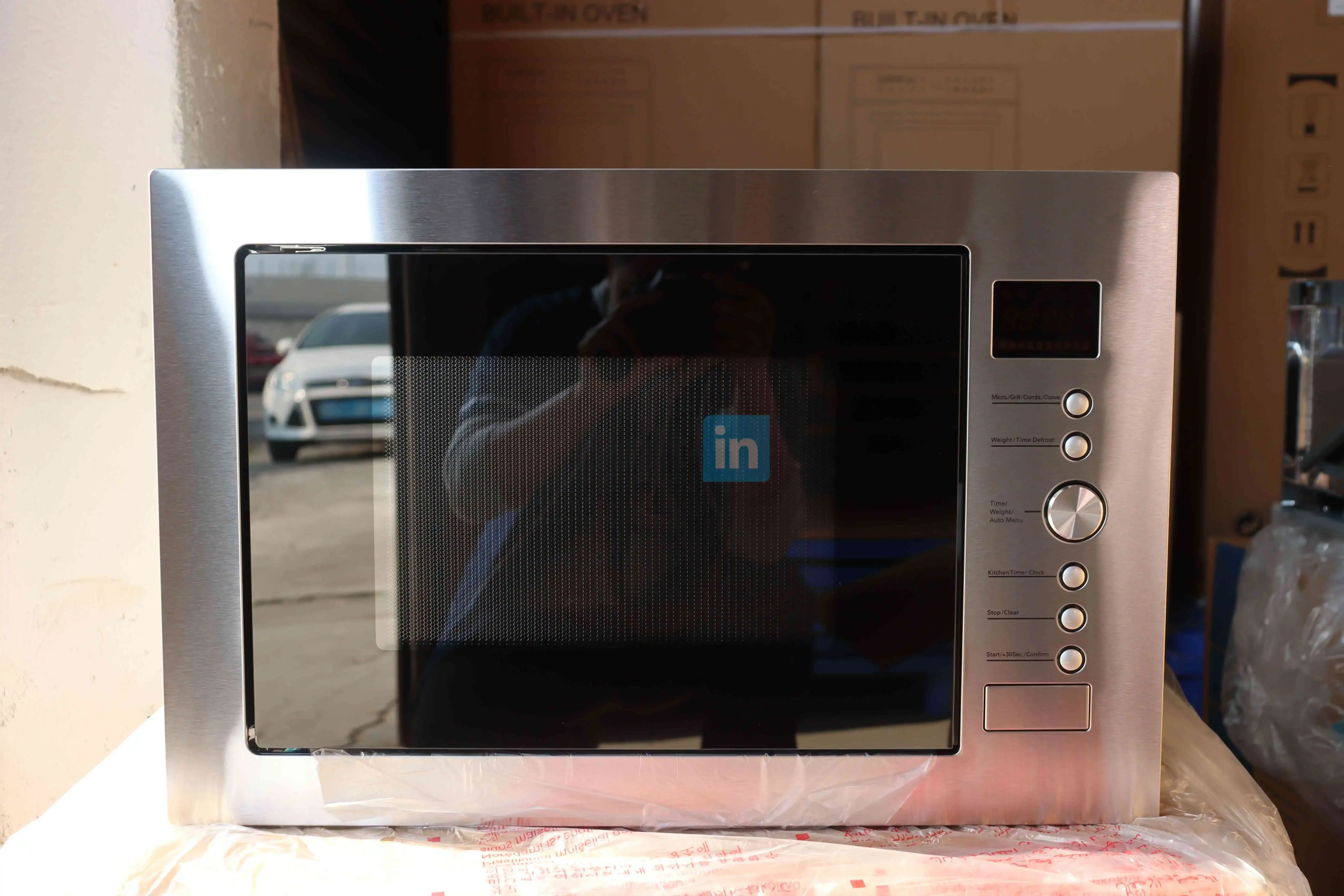 388mm 34L Height Built-in MWO knob control, with grill with convection stainless steel