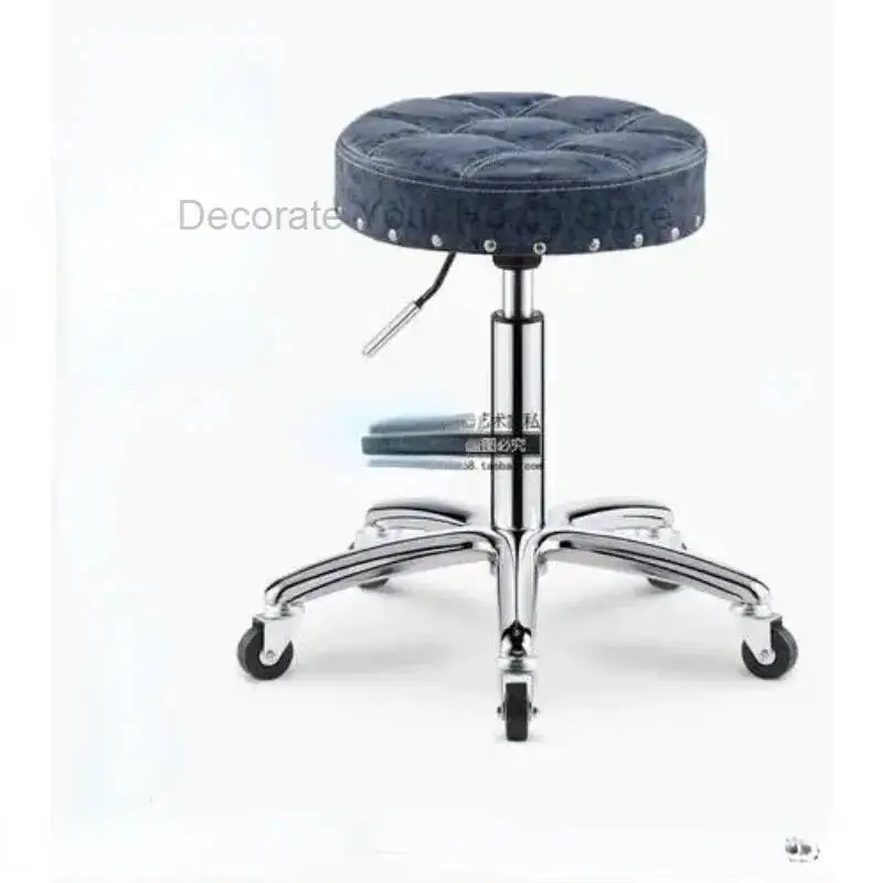 

Swivel Master Professional Makeup Lounge Chairs Pedicure Swivel Barber Chair Hairdresser Stool Wheels Taburete Salon Furniture