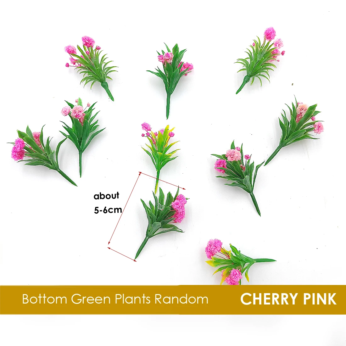 5–6 cm Miniaturmodell, grüne Pflanze, getrocknete Blumen, Kunststoff, Pfingstrose, Garten, Sandtisch, handgefertigt, DIY-Blumen und grüne Blätter, Modell