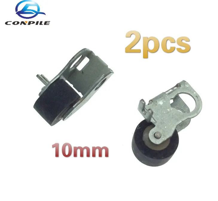 

2pcs 10mm with iron frame pinch roller for cassette deck audio pressure tape recorder player belt pressure pulley