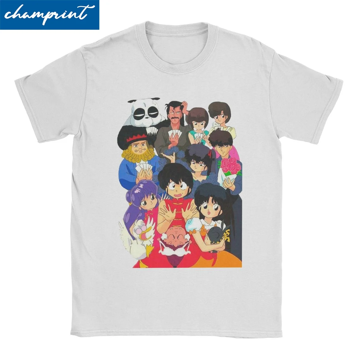 Fashion Japanese Comedy Anime T-Shirt Men Women's Crew Neck 100% Cotton T Shirts Ranma 1/2 Short Sleeve Tee Shirt Gift Tops