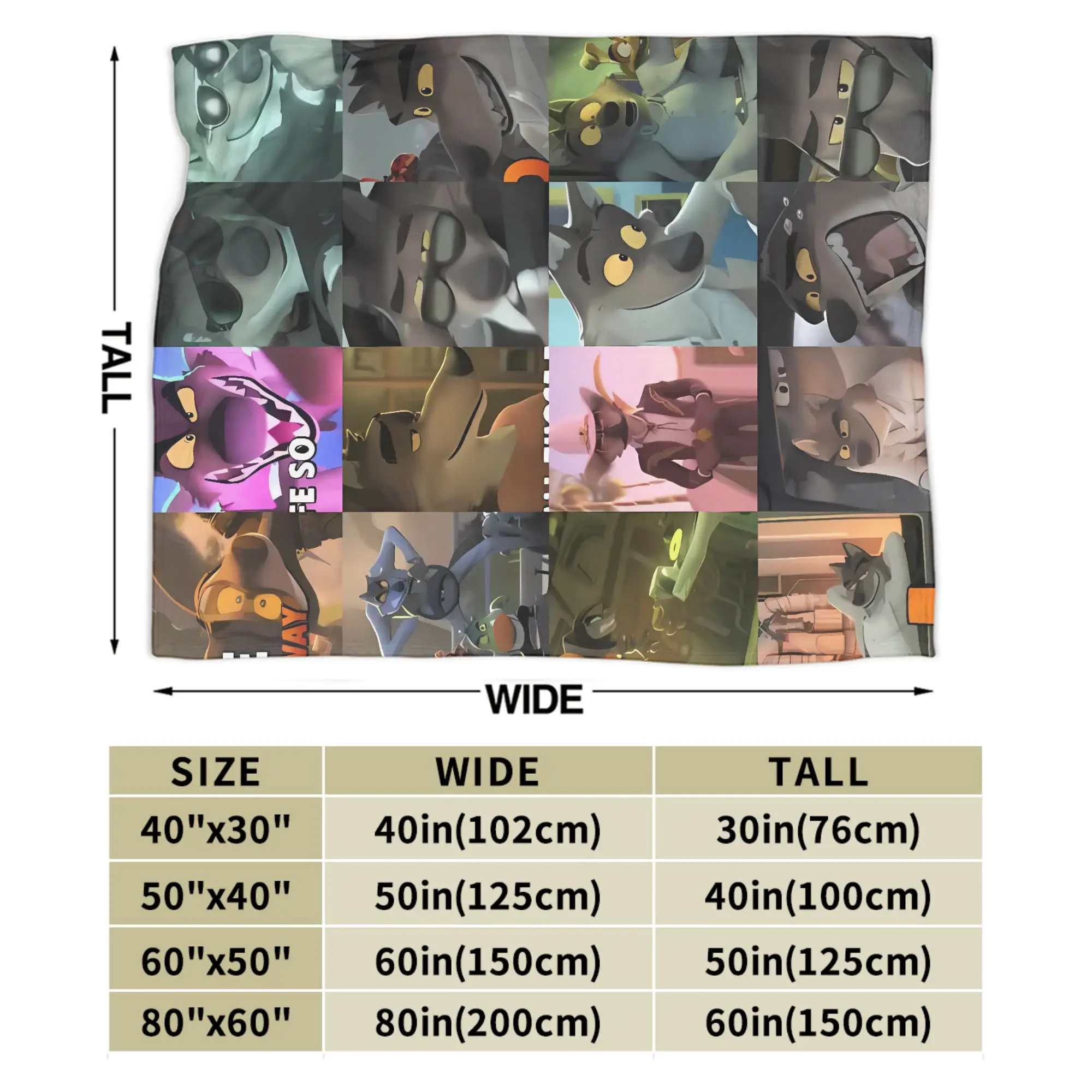 بطانية دافئة السفر الأشرار جديد أنيمي فيلم رمي بطانية الفانيلا المفرش للخارجية الرسم أريكة غطاء سرير #6