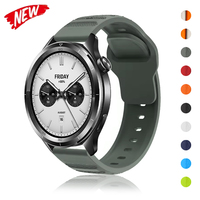 22mm Band For Xiaomi Watch S4/S3/S2/S1 Pro Active Silicone Wristband Replace Bracelets Correa For MI Watch color 2/2 Pro Strap