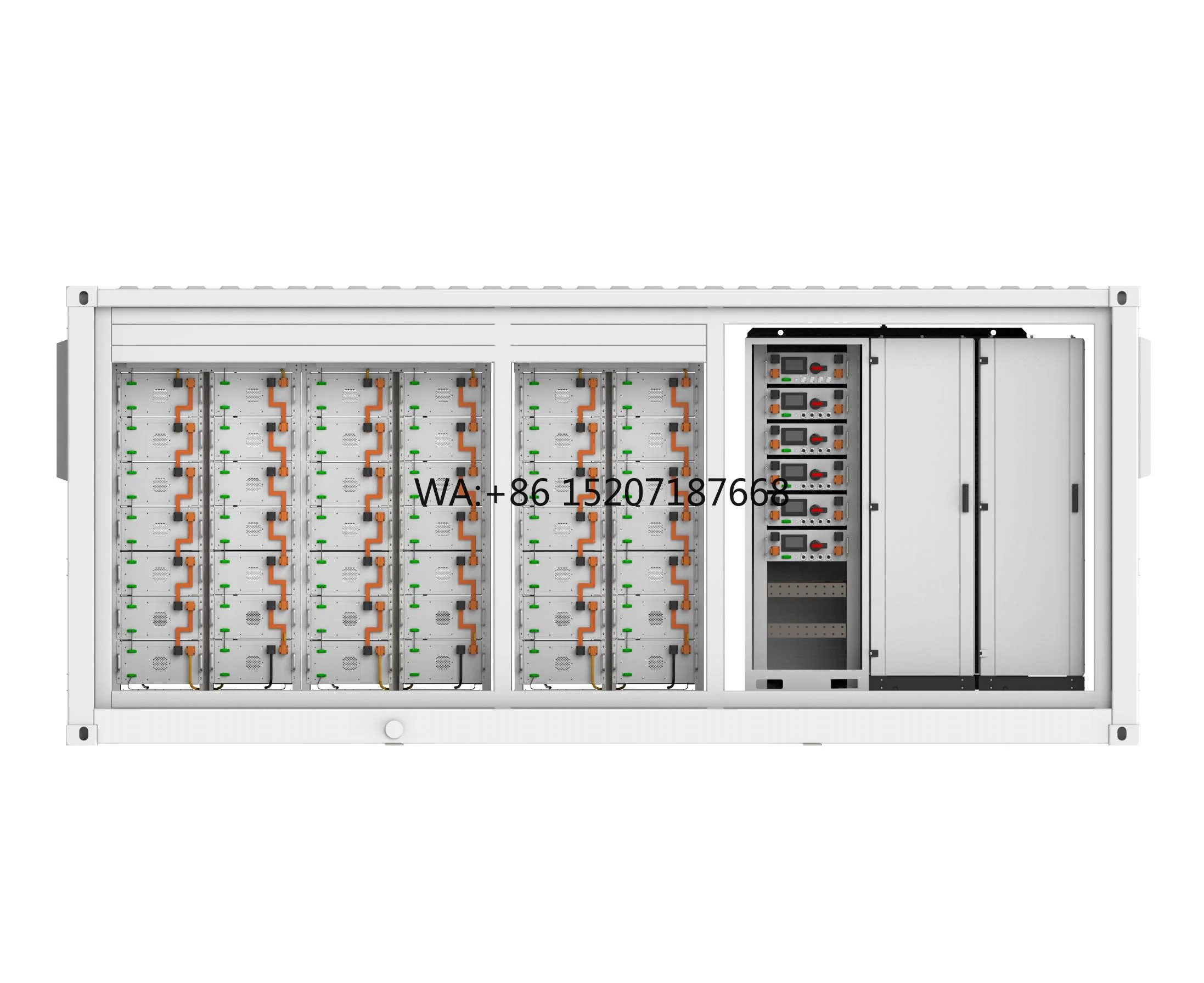 Liquid-Cooled 20ft 40ft Container Hybrid Microgrid Integration Containerized LiFePO4 Energy Storage System 1MW 2MWh 5MWh