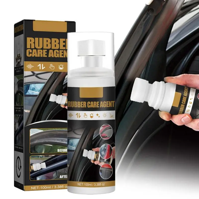 

Car Rubber Curing Agent Car Care Portable Rubber Curing Agent PP Restorer Easy Using Rubber Caring Agent Leather Carer For Home