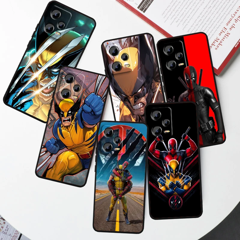 Wolverine James Howlett Logan For Xiaomi Redmi Note 13 12R 12 12S Turbo 11 11T 11S 10 10S Pro Plus 5G Black Funda Phone Case