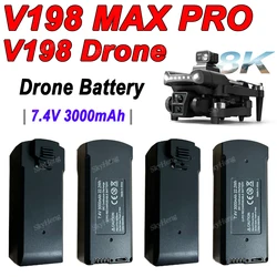 V198 GPS RC Quadcopter 예비 배터리 액세서리 부품에 대 한 원래 7.4V 3000mAh V198 MAX PRO 8K 드론 배터리