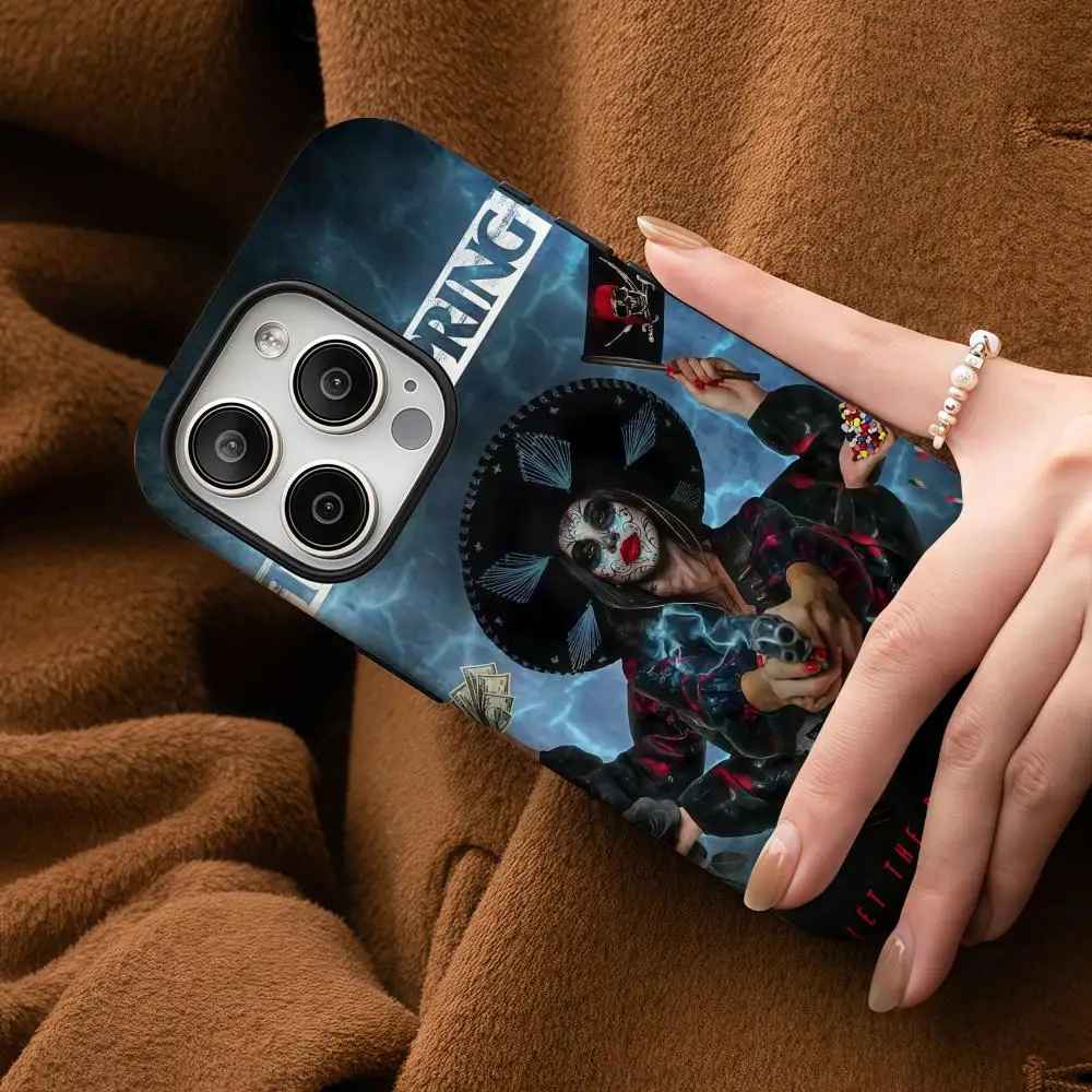 Luxury Phone Case for iPhone 16 15 14 13 12 11 Pro Max Plus Luxury Magnetic Double-layer Back The O-Offspring22 Cover