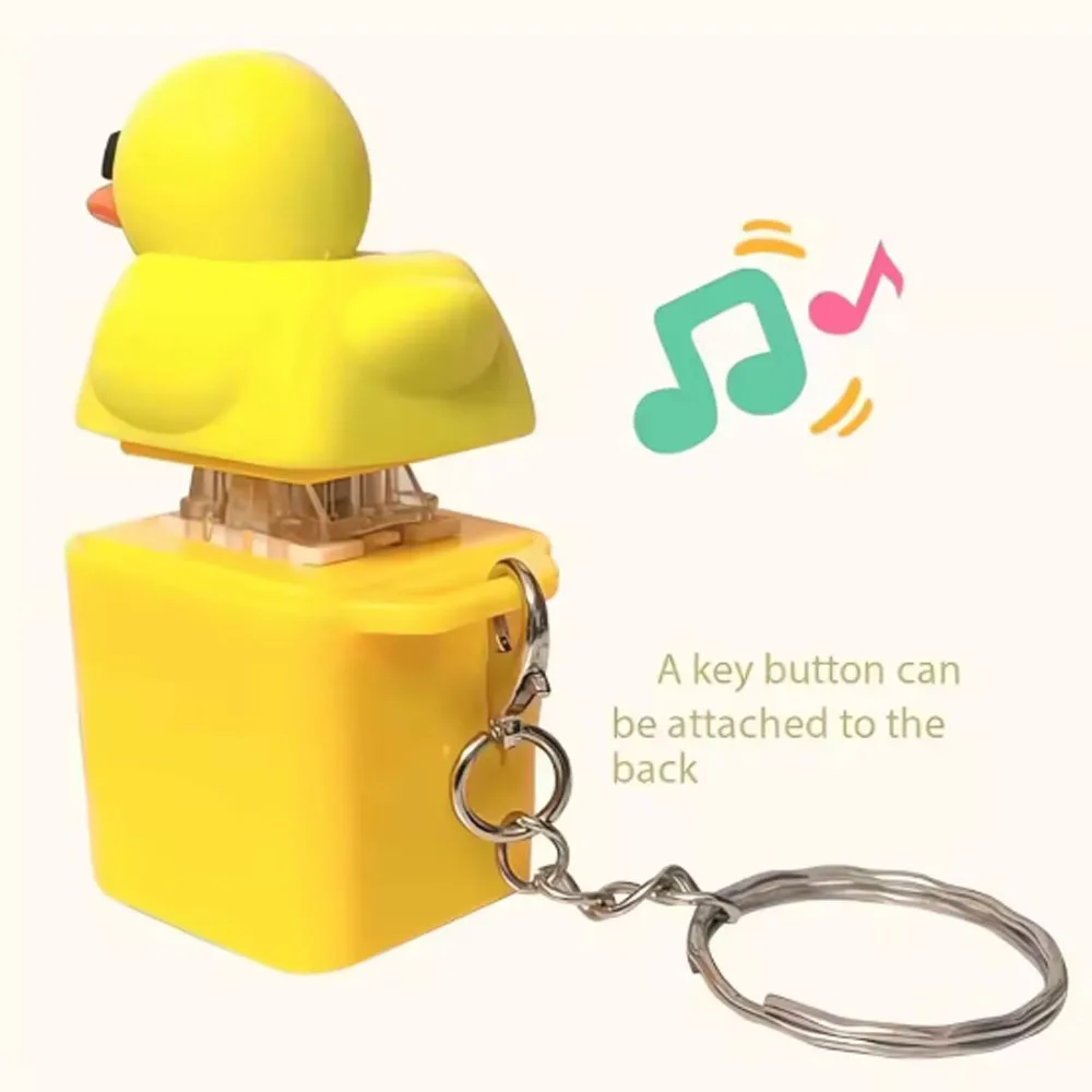 @@*Duck Keyboard Keycaps Quacky Duck Fidget Toy Sensory Toys Stress Reliever Keycaps That Quack Key Board Clicker for Women Men