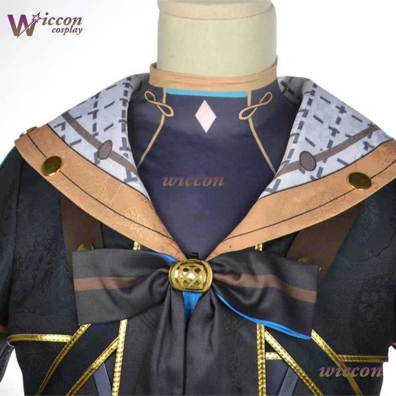 Wona/Genshin Impact Freminet ঋষি من Perished تأثيري حلي فونتين الأزرق الداكن بدلة غطس Steampunk تأثيري ‌
