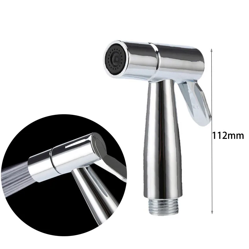 Toilet Bidet protable Self Cleaning Handheld nozzle Sprayer Faucet Shower head ABS Plastic water hose holder for WC Bathroom