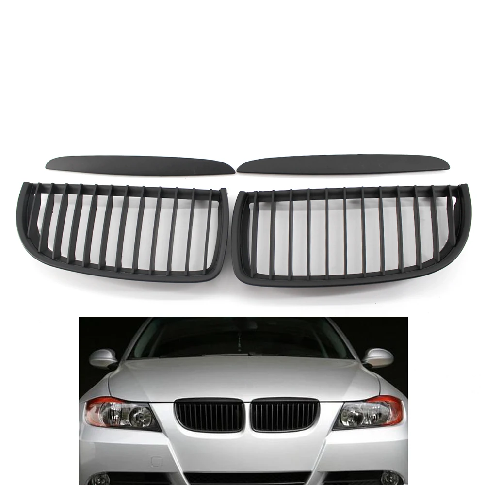 Racing Grilles Front Center Wide Kidney Hood Grille for BMW E90 E91 3 Series 325i 330i 328i 05-08