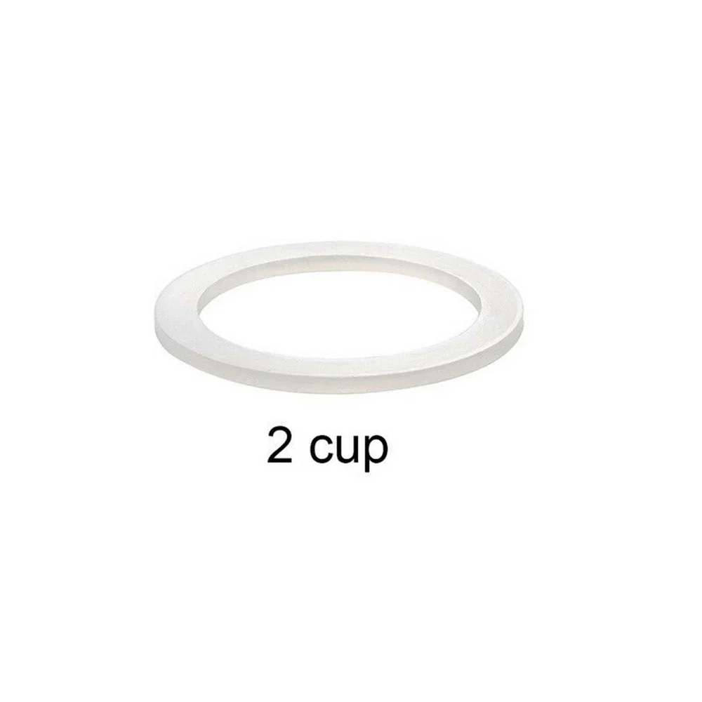 Replacement Moka Express Seal Cafe Coffee Tools Hot Sale Practical White 1 Pcs 1/2/3/6/9/12 Cup 39/42/50/54/63/73mm