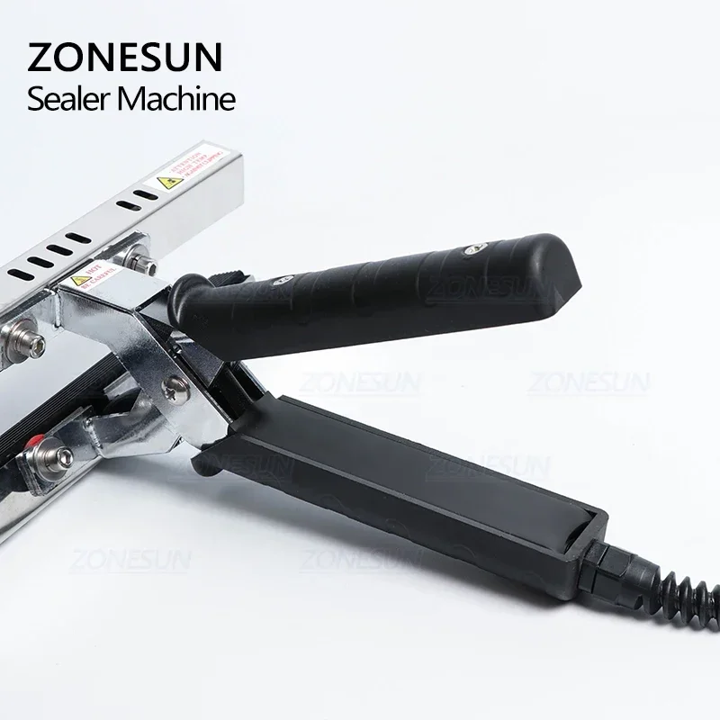 ZONESUN Direct-heat Pliers Sealing Machine For  Aluminum Film  Kraft Paper Bag Portable Impulse Sealer  200/300/400mm