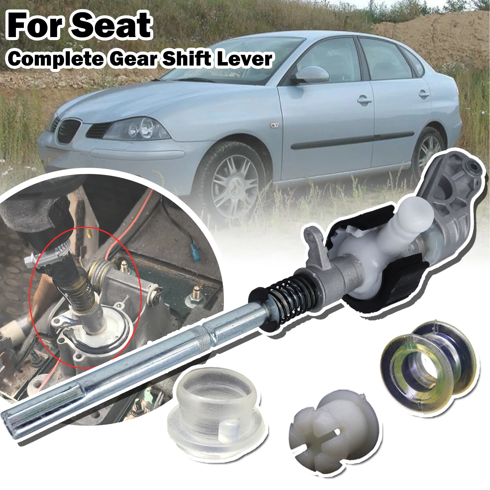 

Gear Shifter Selector Lever Guide Bearing Shell Bushing MT Shifting Issue Fix Linkage End Repair Kit For Seat Ibiza Leon Arosa