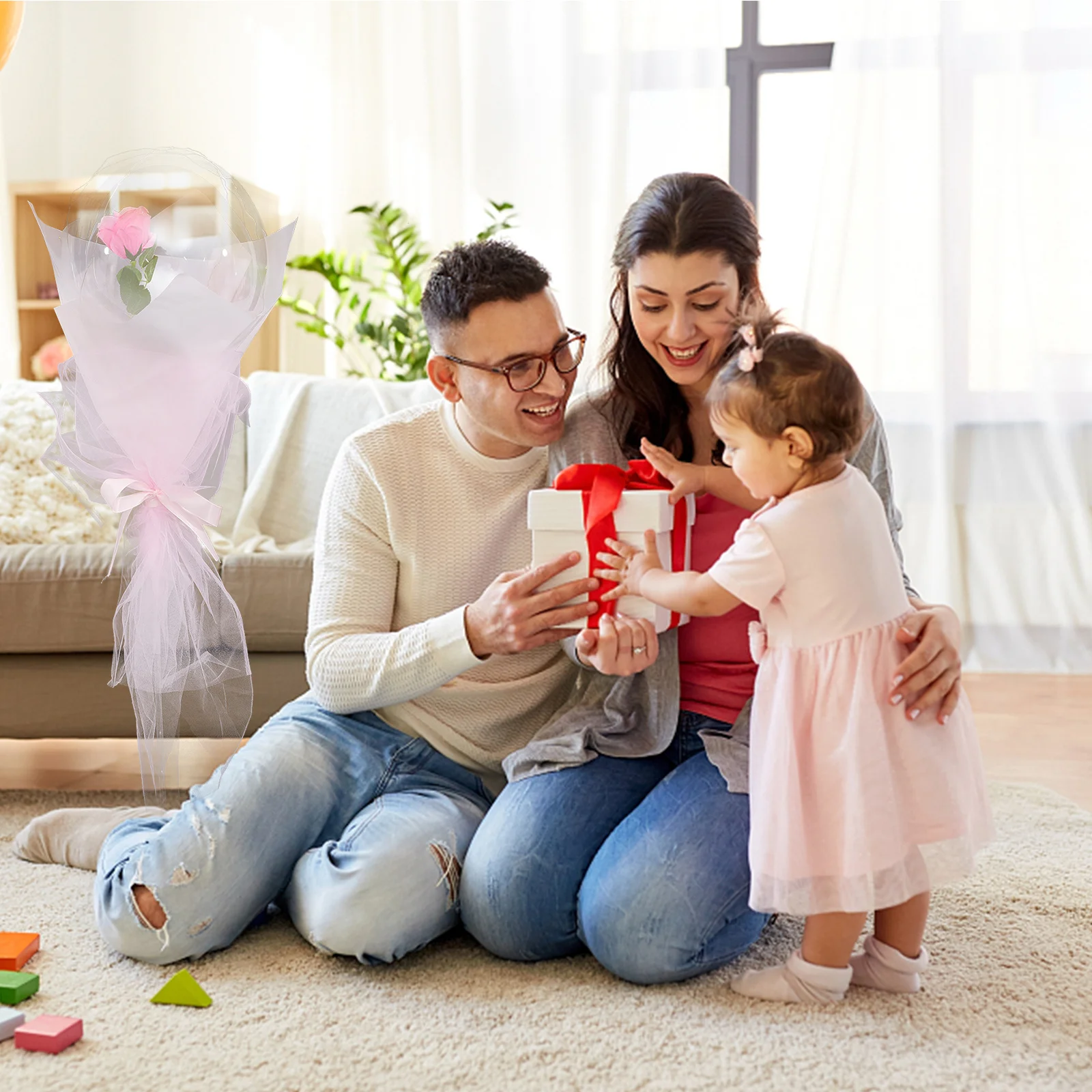 

3Pcs Glow Balloon Clear Ball Rod Fairy Stick for Festival Party Wedding Birthday Valentine's Day Concert Light Decorations