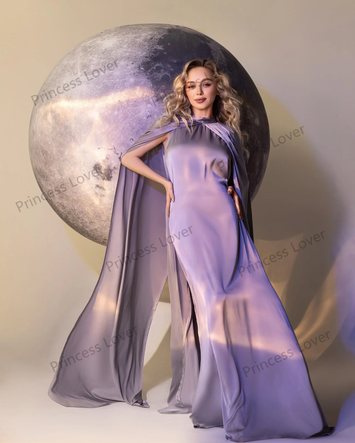 Soft Satin Pregnant Women Prom Dresses 2Pcs Maternity Photoshoot Dress with Wrap Elegant Baby Shower Gown