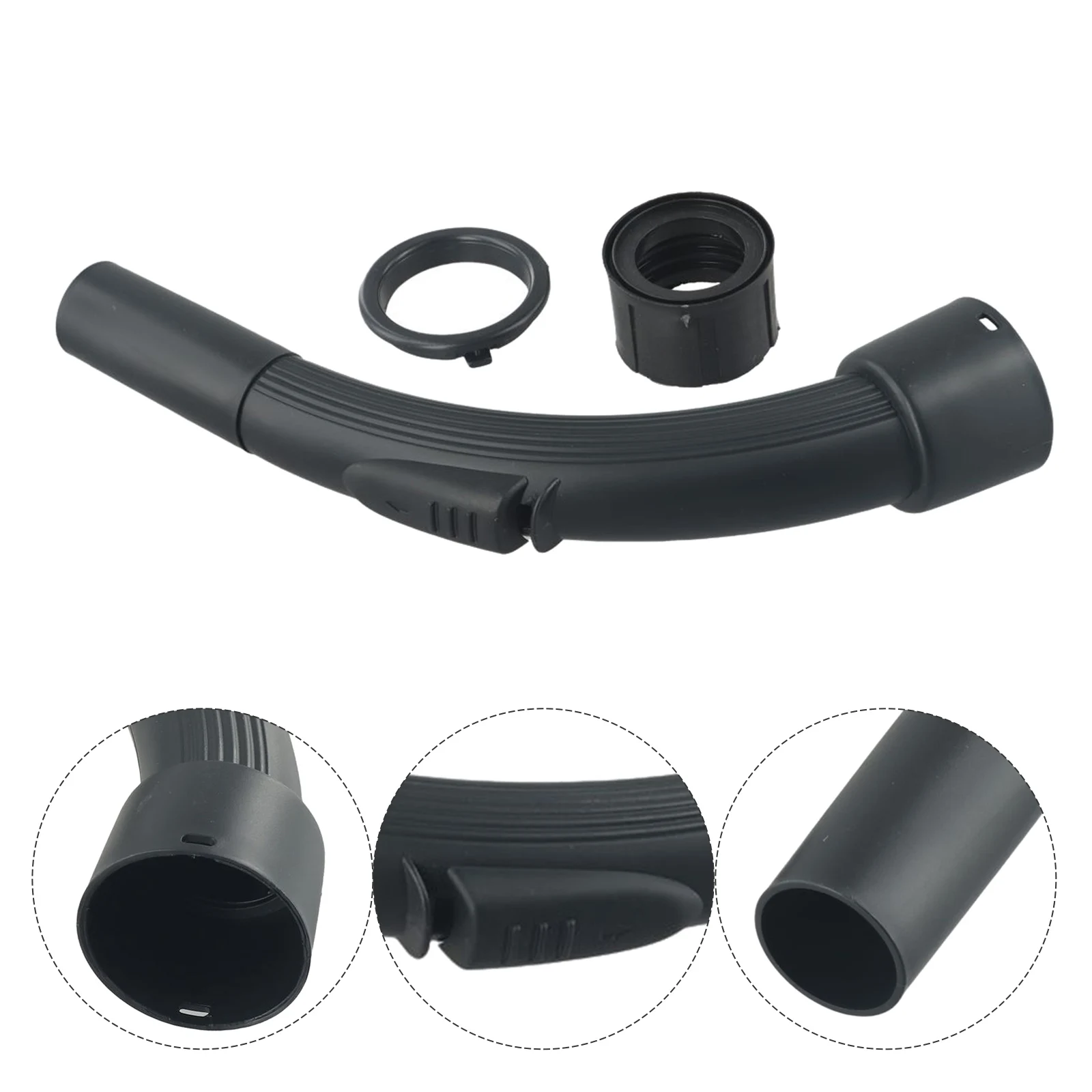 

Black Spare Vacuum Cleaner Wand Bent Handle Bend Hose End For Hoover 32mm, Excellent Compatibility For Seamless Integration