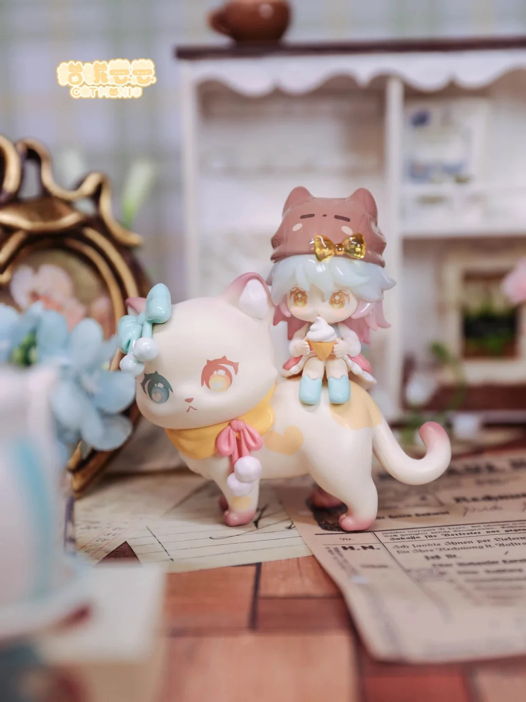 

Милая фигурка кота, подарок на день рождения для девочек, ягодный кот, Nianai, маленький кот, серия-компаньон, слепая коробка, модные коллекционные игрушки