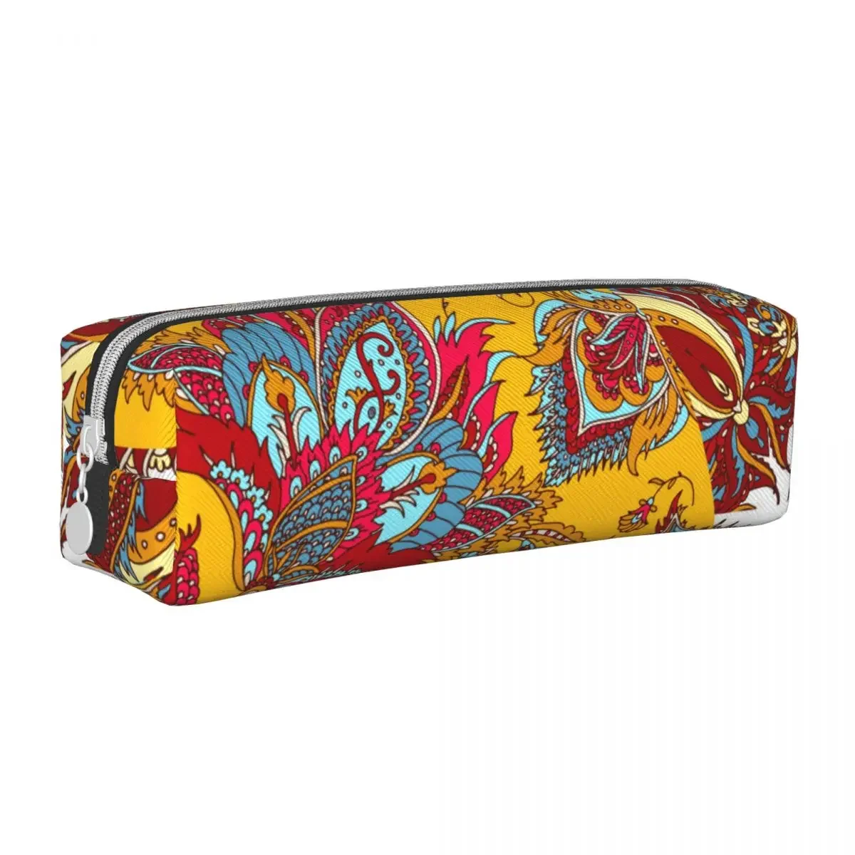 

Cute Pencil Case Vintag Paisley Box Fashion School Cases Students Zipper Custom Stationery Organizer