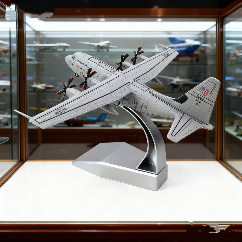 

Toy planes 1:200 US Air Force C-130J Super Hercules Transport Aircraft Simulation Alloy Aircraft Model Finished Ornament