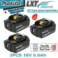 100% Genuine Makita 6Ah/5Ah/3Ah for Makita 18V Battery BL1840 BL1830B BL1850B BL1850 BL1860 BL1815 Replacement Lithium Battery