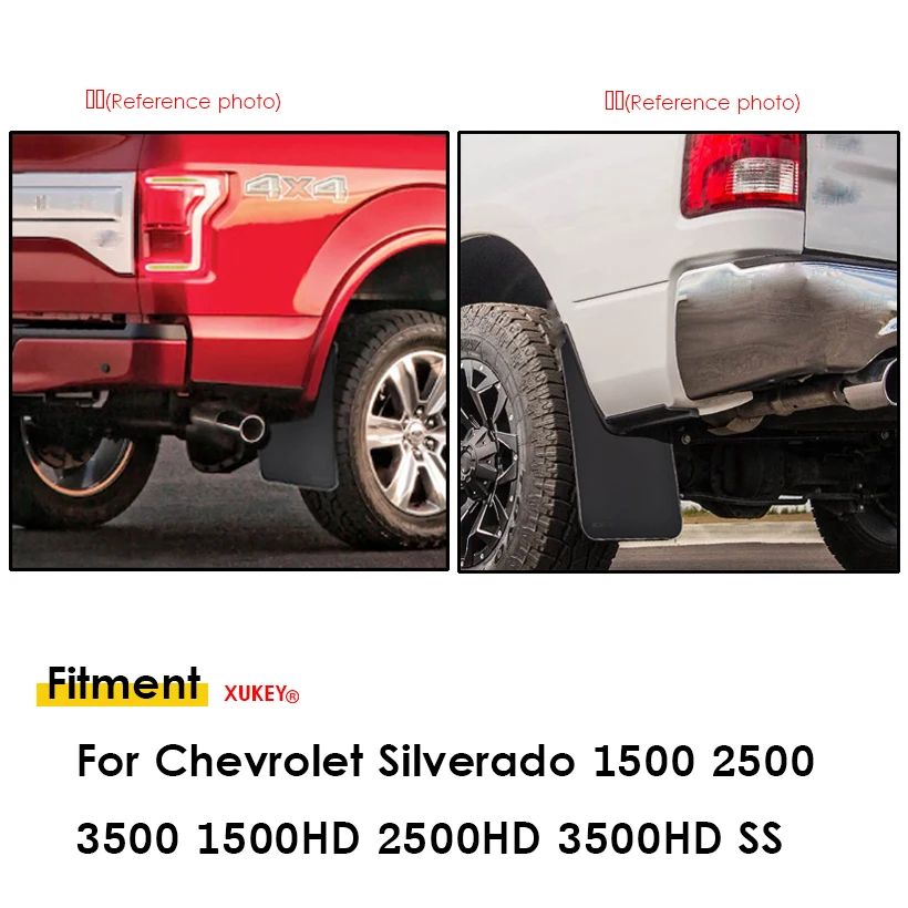 For Chevrolet Chevy Silverado 1500 1500HD 4500HD 5500HD 6500HD HD SS Mud Flaps Mudflaps Splash Guards Mudguards Fender Flares