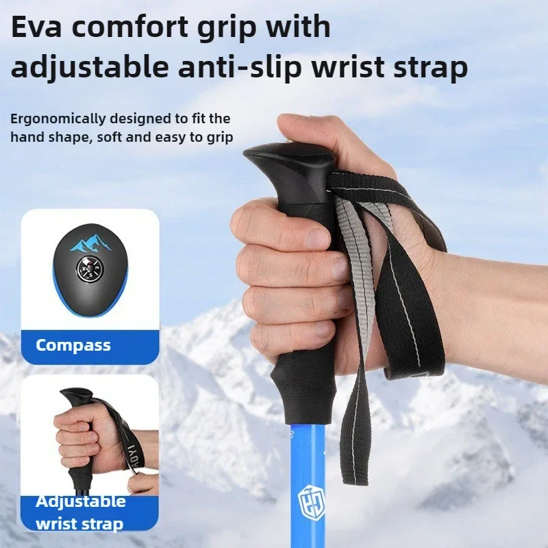 

Children's Special Use Hiking Poles Outdoor Aluminum Alloy Extendable Children's Hike Poles Portable Anti-slip Walking Sticks