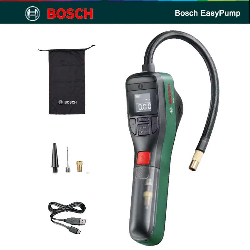 Bosch Electric Air Pump EasyPump Cordless Compressed Air Pump 3.6V 150PSI Portable Tire Inflatable Pump For Car Motor Bicycle