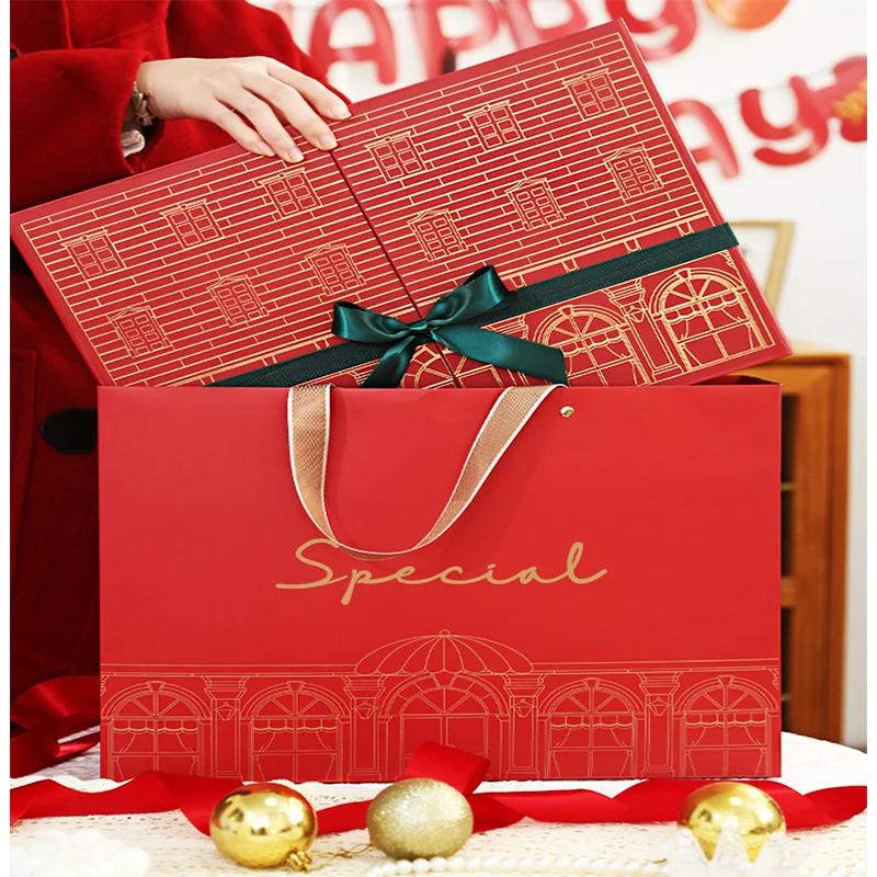 2025.High-end Christmas Advent Calendar Box Tow Doors Candle Jewelry Gift Box 12 24 25 Grids Sliding Drawer Advent Calendars Box - Image 3