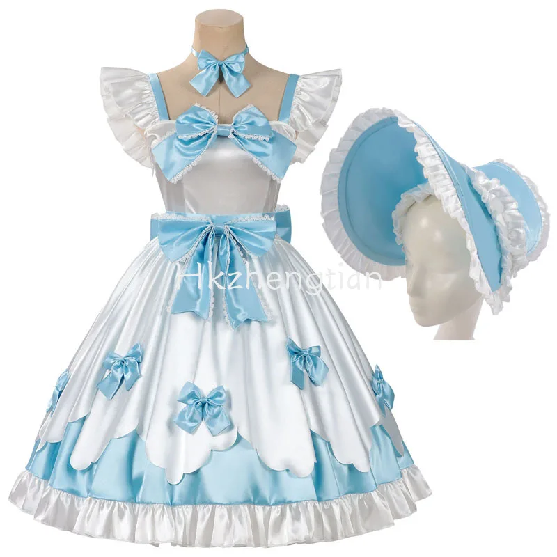 

Kids Girls Anna Andya Cosplay Costume Twin Souls Anime Game Long Sleeve School Uniform Outfit Dress Up Suit