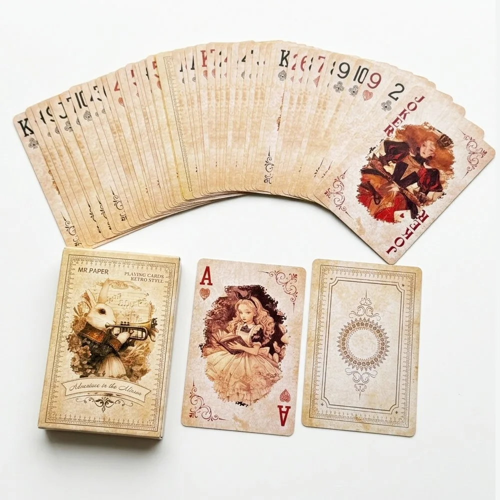 55Pcs 이상한 나라의 앨리스 카드 놀이 럭셔리 레트 - Vintage Collectible Playing Cards 리뷰 및 가격