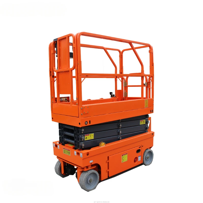 YG 6 Meter Electric Scissor Lift Platform Self-propelled 8 Meter Scissor Lift Smart Scissor Car Lift Platform CE Approval Price